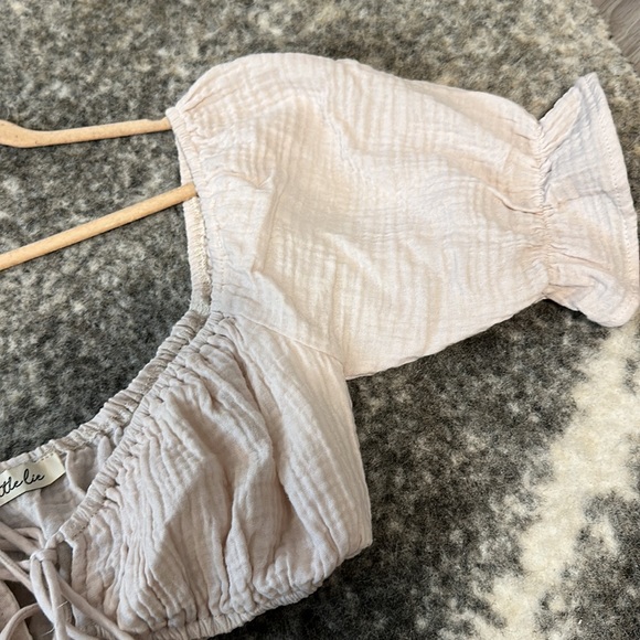 Little Lie Tie Up Top - Picture 4 of 7